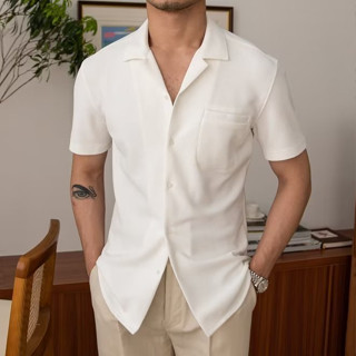 Áo sơ mi nam Hawaii Meason Áo sơ mi ngắn tay. "Áo sơ mi nam xanh" "áo sơ mi ngắn tay màu đen" TH-03