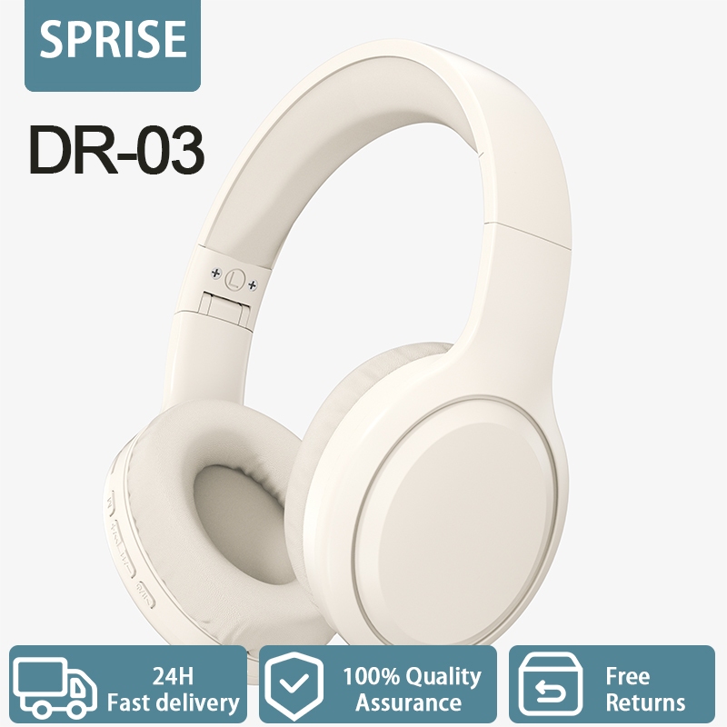 Tai nghe qua tai Bluetooth SPRSE DR-03 có tuổi thọ pin siêu dài HIFi Cuộc gọi độ phân giải cao Tai nghe có thể gập lại có Mic
