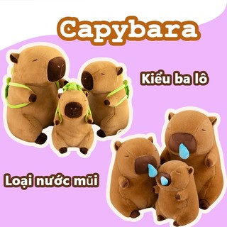 Thú nhồi bông Capybara siêu dễ thương Gấu bông Capybara siêu mềm Búp Bê Nhồi Bông Capybara Mềm Mại Đáng Yêu, Gấu Bông Mô Phỏng Capybara