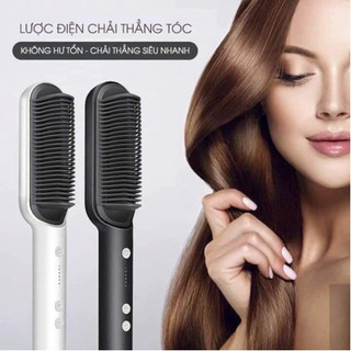 Lược điện tạo kiểu tóc - luxe - lược điện chải tóc tạo kiểu chuyên nghiệp kiêm chức năng uốn, duỗi tạo kiểu tóc