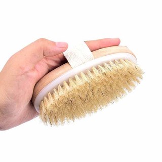 Bàn chải tắm lông mềm tự nhiên chăm sóc da tiện dụng