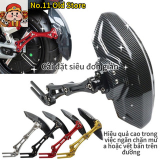 Dè chắn bùn Xe máy điện vân carbon nhôm CNC cho xe điện độ sợi cacbon