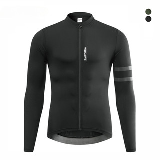 Mutuer xe đạp xe đạp đi xe đạp jersey cho nam áo sơ mi quần áo mtb đường thoáng khí phản quang dài tay top