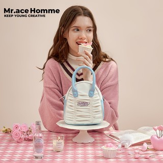 Mr.ace Homme Retro gấp túi thiết kế cảm giác túi đeo chéo nữ kết cấu cao cấp túi đeo vai