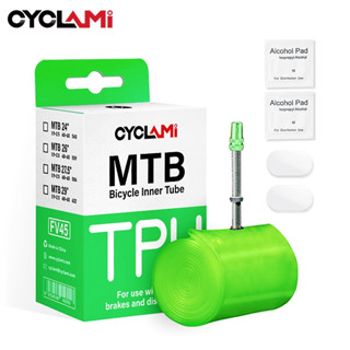 Cyclami Siêu Nhẹ Xe Đạp Bên Trong Ống 26 27.5 29 Inch MTB Xe Đạp Chất Liệu TPU Lốp 45 Mm Pháp Van Siêu Nhẹ