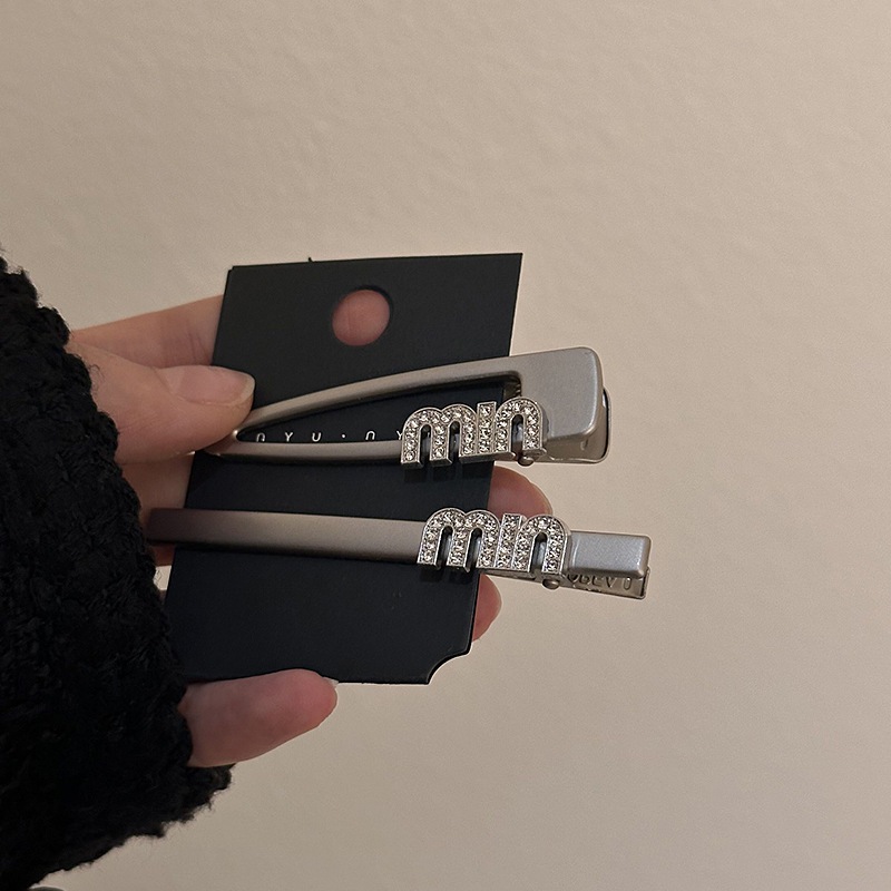 Kẹp Tóc Mỏ Vịt Đính Đá zircon Lấp Lánh Cao Cấp
