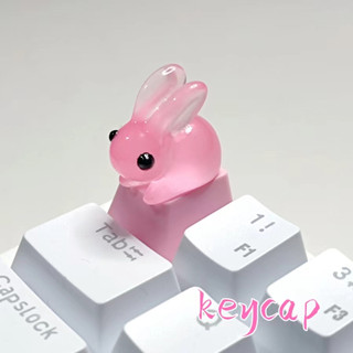 Keycap Handmade Thỏ Hồng Keycap PBT Dễ Thương Keycap Cho Bàn Phím Cơ Keycap