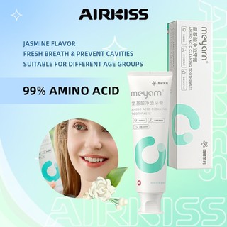  Kem Đánh Răng AIRKISS Axit Amino Kem Đánh Răng Làm Trắng Răng Ngăn Ngừa Sâu Răng Jasmine 110G
