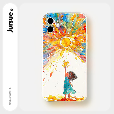 Ốp lưng JURSUE mềm độc lạ hoạt hình dễ thương đẹp ngộ nghĩnh cho iPhone 17 16 15 14 13 12 11 Pro Max SE 2020 X XR XS ip 8 7 Plus kute Y5023