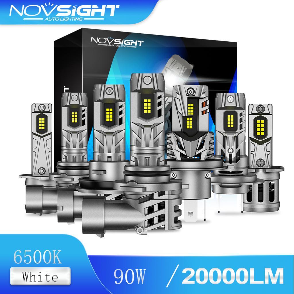 Đèn pha ô tô LED cắm NOVSIGHT N63 H4 H7 H11 9005 9006 H1 H3 1: 1 90W 6500K 20000LM Tương thích Halogen
