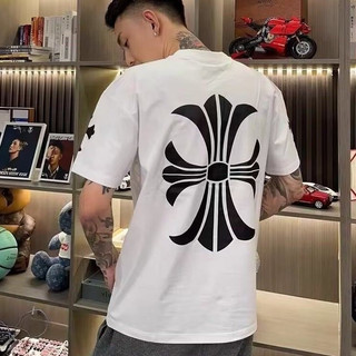Áo Thun Nam Nữ Nhiều Mặt In Chữ Thập Có Băng Tay Chải Cotton Ngắn Tay Đáy Áo Bé Trai Bé Gái Top