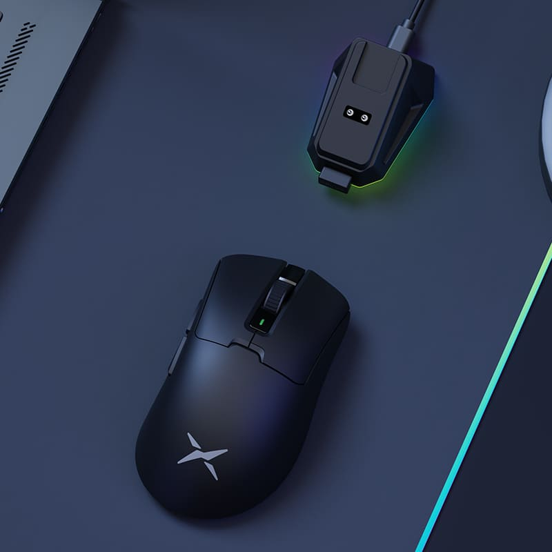 Delux M900 PRO M900PRO PAW3395 63g 8K Tần suất bỏ phiếu 26000DPI Dongle không dây 2.4g Chuột chơi game | BigBuy360 - bigbuy360.vn