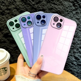 Ốp Kính Bóng Chất Lượng Cao Cho iPhone 14 13 12 11 Pro Max 14 Plus Có Vỏ Bảo Vệ Ống Kính Máy Ảnh