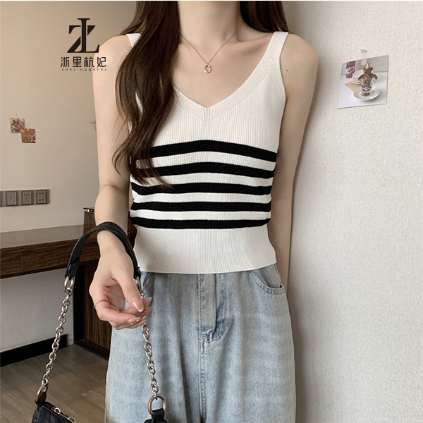 ZHELIHANGFEI Áo Len Hai Dây Cổ Chữ V Thời Trang Dành Cho Nữ | BigBuy360 - bigbuy360.vn