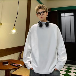 Thân Thiện Với Da Nhung Thoáng Mát Nửa Cổ Rùa Thêu Co Giãn Giữ Ấm Đáy Áo Sơ Mi Thêu Áo Thun Tay Dài Cặp Đôi Mặc Bên Trong Kích Thước Lớn Nam Nữ