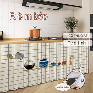 Rèm tủ Trang trí Rèm tủ bếp chống bụi