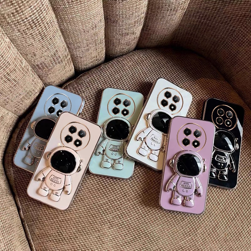 Ốp lưng Realme 12 5G / Realme12 + / Realme 12 Pro Plus / Realme 11 5G / 11X 5G / Realme 10 / Realme 10 Pro Plus stronaut vỏ bảo vệ giá đỡ điện thoại di động YHY