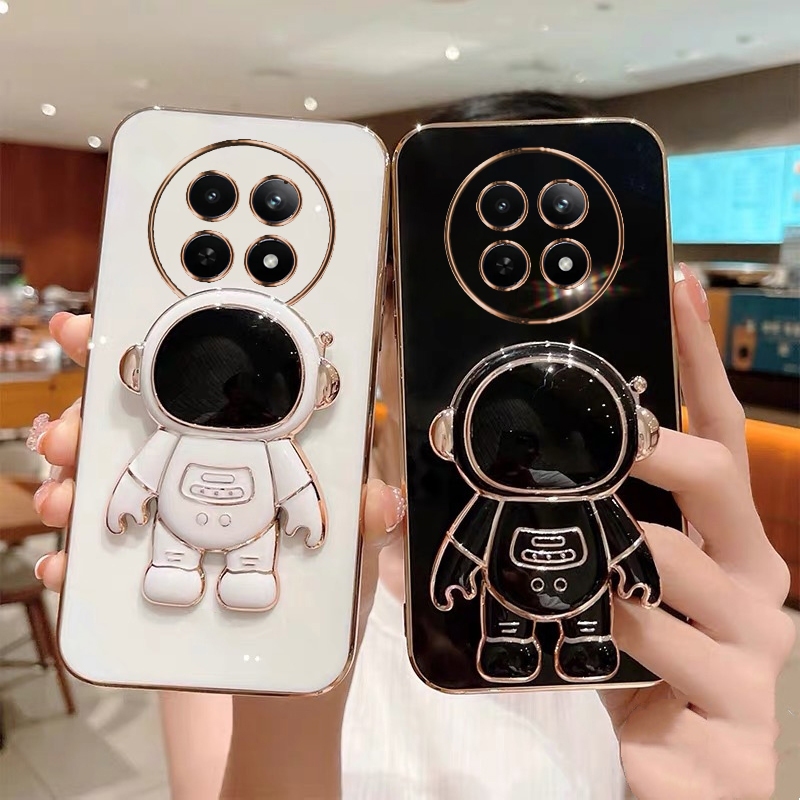 Ốp lưng Realme 12 5G / Realme12 + / Realme 12 Pro Plus / Realme 11 5G / 11X 5G / Realme 10 / Realme 10 Pro Plus stronaut vỏ bảo vệ giá đỡ điện thoại di động YHY