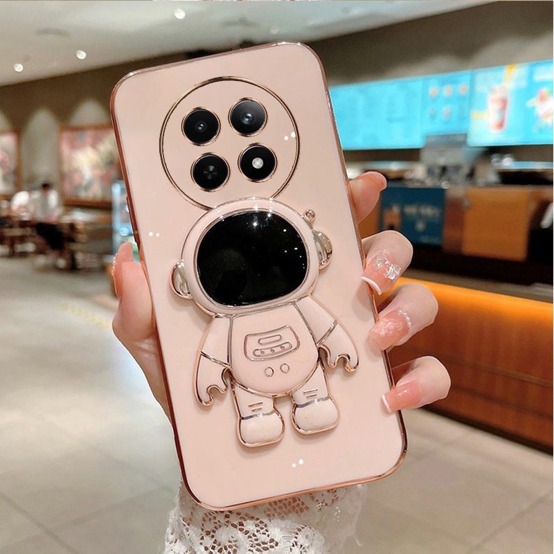 Ốp lưng Realme 12 5G / Realme12 + / Realme 12 Pro Plus / Realme 11 5G / 11X 5G / Realme 10 / Realme 10 Pro Plus stronaut vỏ bảo vệ giá đỡ điện thoại di động YHY