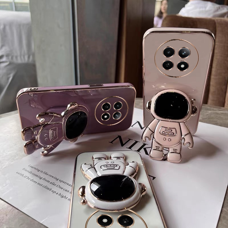 Ốp lưng Realme 12 5G / Realme12 + / Realme 12 Pro Plus / Realme 11 5G / 11X 5G / Realme 10 / Realme 10 Pro Plus stronaut vỏ bảo vệ giá đỡ điện thoại di động YHY