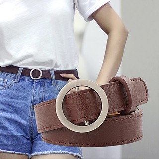 Phiên bản Hàn Quốc Thắt lưng chống rách thời trang dành cho nữ Thắt lưng khóa tròn Phong cách mới