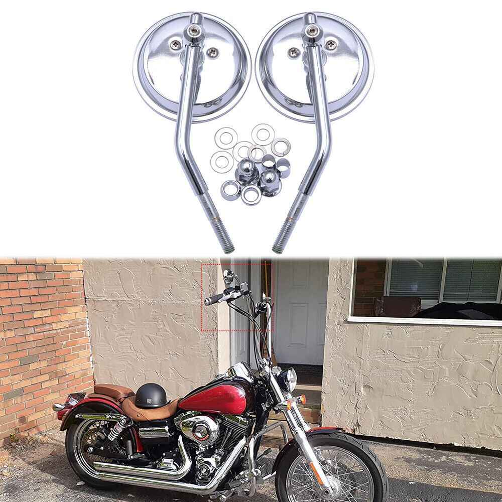 Gương tròn xe máy Chrome cho Harley Davidson Softail Heritage Classic