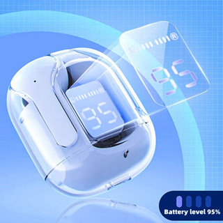 Tai nghe Bluetooth không dây trong tai có Air31 trong suốt, điều khiển cảm ứng và micrô, hỗ trợ giảm tiếng ồn