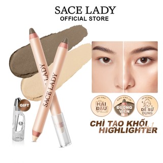 Bút Tạo Khối SACE LADY Hai đầu Trang điểm Mượt Mà Tự Nhiên 3.2g
