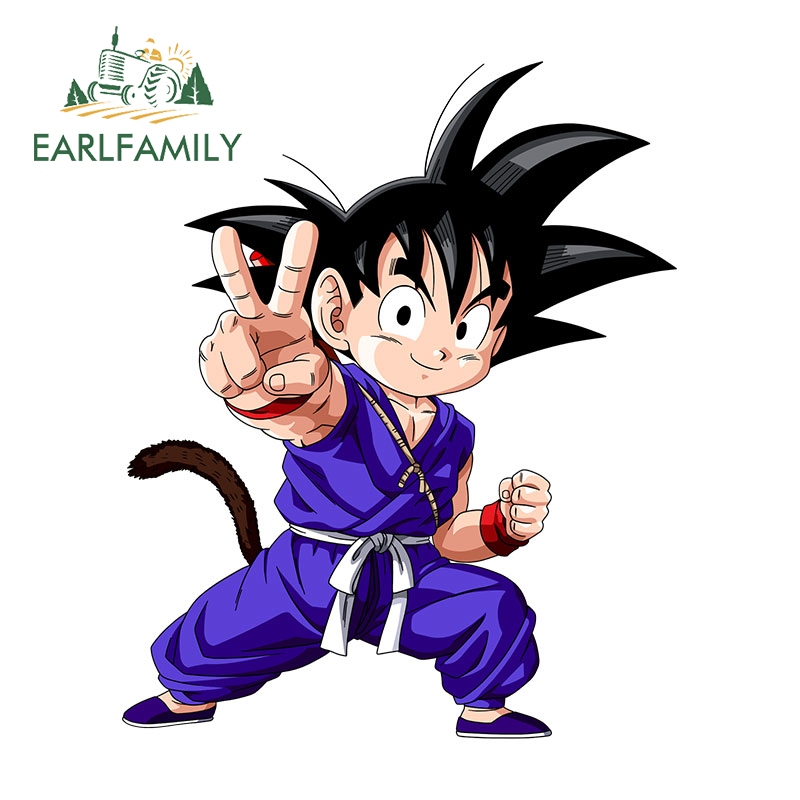 Earlfamily 13cm Dragon Ball Manga Xe Hơi Miếng Dán Ốp Lưng Xe Máy Thân Mũ Bảo Hiểm Cá Tính Vinyl Chống Thấm Nước Decal Thời Trang Chống Nắng Kiểu Dáng Xe