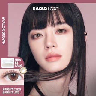 10 chiếc Kính áp tròng Kilala lens 1 ngày màu nâu Valor Brown DIA 14.2mm có độ (0-8)