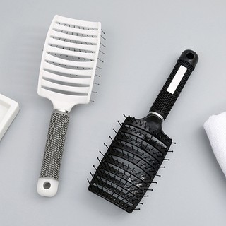 Lược chải tóc Detangle Lược chải tóc Volumizing Detangling Tạo kiểu mát xa Lược / Bàn chải tóc Nam và Nữ Chuyên nghiệp Thông hơi cong Lược chải tóc Unisex Lược chải tóc