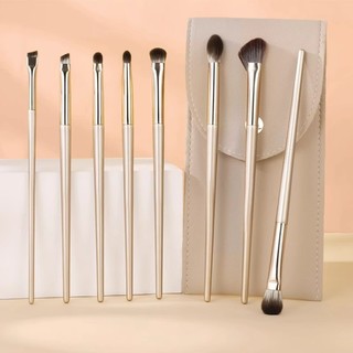10 Cái / bộ Bộ Cọ Trang Điểm Mắt Tự Nhiên Bộ Phấn Mắt Bàn Chải Lông Mày Đường Viền Bút Kẻ Mắt Nữ Mắt Mỹ Phẩm Pha Trộn Chi Tiết Bộ Dụng Cụ Trang Điểm
