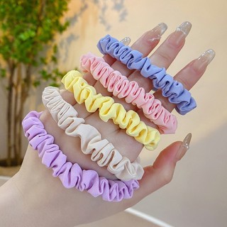 Kẹo Màu Ruột Nhỏ Dây Buộc Tóc Đàn Hồi Cao Bền Cao Su Nhỏ Dây Buộc Đuôi Ngựa Cao Cấp Mùa Hè Tất Cả Trận Đấu Tóc