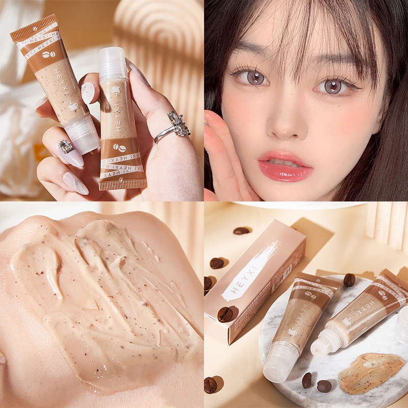 HEYXI Cà Phê   Tẩy Tế Bào Chết Tẩy Tế Bào   Dưỡng Ẩm Chăm Sóc Son Môi 15g