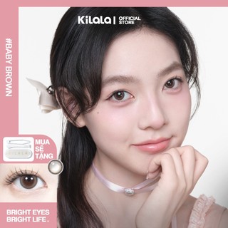 10 chiếc Kính áp tròng Kilala lens 1 ngày màu nâu Crybaby Brown DIA 14.2mm có độ (0-8)
