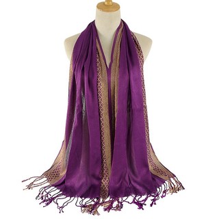 Thời Trang Khăn Choàng hijab pashmina Dài Chất cotton Cho Nữ Mới