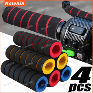 4 Cái / bộ Tay Lái Xe Đạp Và Xe Máy Bọt Biển Tay Cầm Bao Đa Năng Chống Trơn Trượt Mềm Tay Lái Sửa Đổi Phụ Kiện