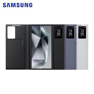 Chính Thức Chính Hãng Samsung Galaxy S24 Ultra Window View Smart Chip Case Ví Da Flip-free Flip Cover Smart Flip Case