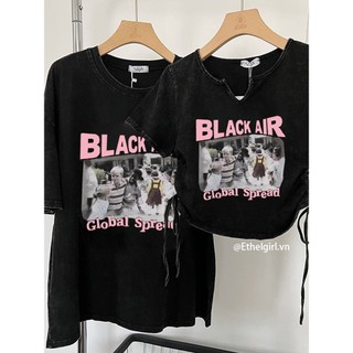 Ethelgirl Hàn Quốc Retro "Chân Dung" In Hình Thường Ngày Phù Hợp Với Áo Thun Nữ Quần Áo Giặt Hàng Đầu