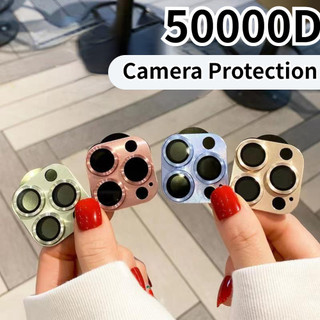 3D  Kim loại Phim Bảo Vệ Camer Có kính Cường Lực Cho iPhone 15 14 13 12 11 Pro Max Plus 12 13 Mini -Chống trầy Xước