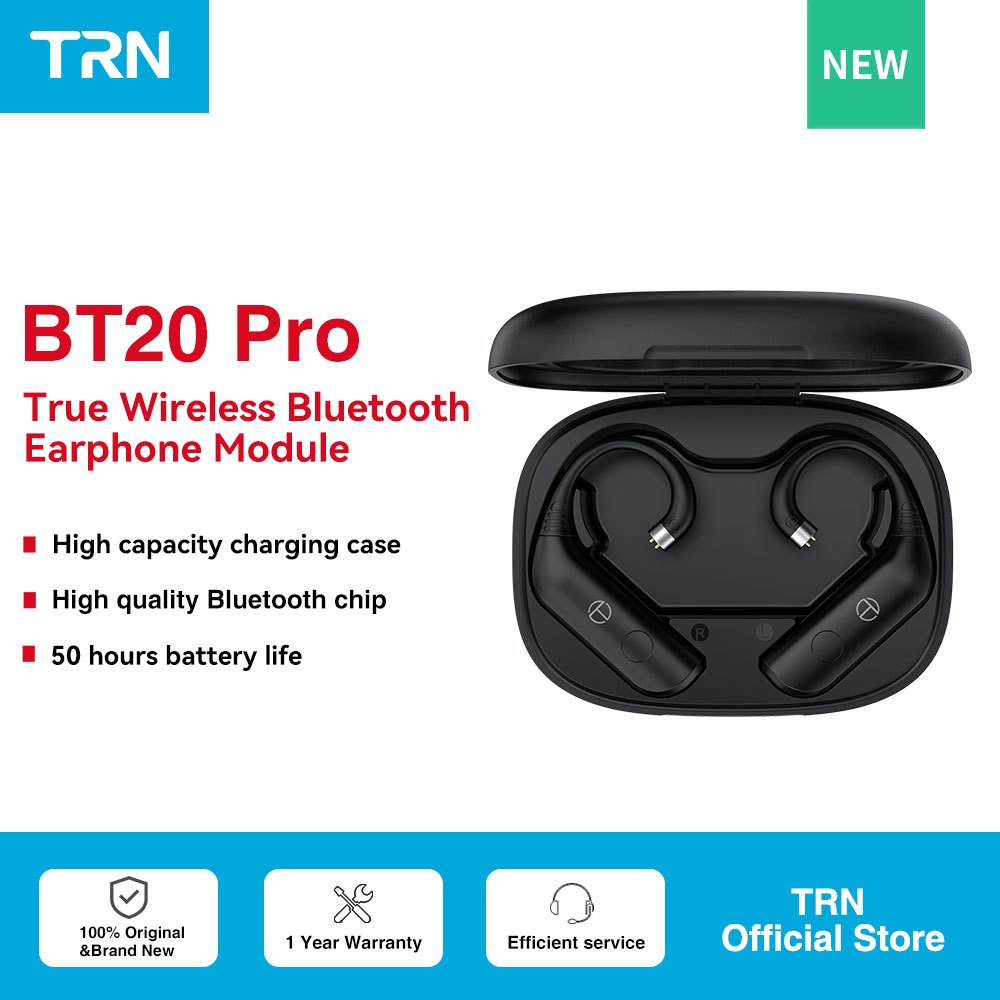Trn BT20 PRO BT5.3 Móc Tai Có Hộp Sạc Lưu Trữ AAC / SBC 0.75 / 0.78 / 2Pin S / MMCX Bộ Chuyển Đổi Cá