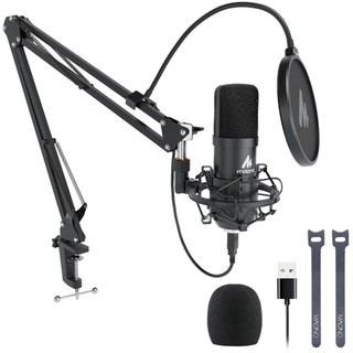 Micro điện dung USB MAONO AU-A04 192khz/ 24bit hỗ trợ ghi âm trực tiếp podcast chuyên nghiệp thích hợp cho PC Youtube