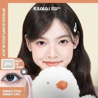 Kính áp tròng Kilala màu đen Panda Bumplings Black lens cận 6 tháng DIA 14.0mm có độ (0-8) 1 cặp