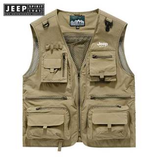 Áo khoác vest JEEP SPIRIT 1941 ESTD nhiều tui thoáng khí đa dụng thời trang