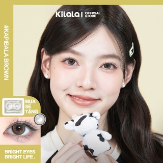 Kính áp tròng Kilala màu nâu Kapibala Brown lens cận 6 tháng DIA 14.2mm có độ (0-8) 1 cặp