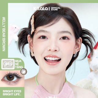 Kính áp tròng Kilala màu nâu Elly Bear Brown lens cận 6 tháng DIA 14.0mm có độ (0-8) 1 cặp