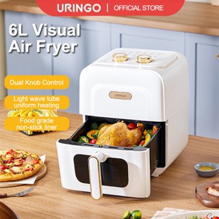  Lò nướng đối lưu URINGO Đa năng Nướng Khử nước Rotisserie có chức năng nồi chiên không khí 1400W 