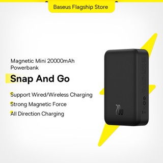 Baseus Pin Sạc Dự Phòng Không Dây 20000mah mini Có Nam Châm Tự Động