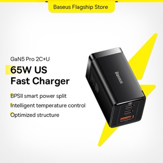  Củ Sạc Nhanh Baseus GaN5 Pro 65W 2C + U QC4 + PD3.0 AFC Cho Laptop Huawei P40 