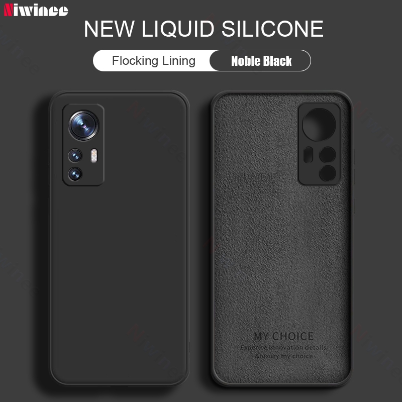 Vỏ Mềm Cho Xiaomi 12 / 12X / 12S Vỏ Silicon Lỏng Vuông Chính Hãng 2023 Thiết Kế Mới Kẹo Màu Nguyên Chất Bao N00-T00